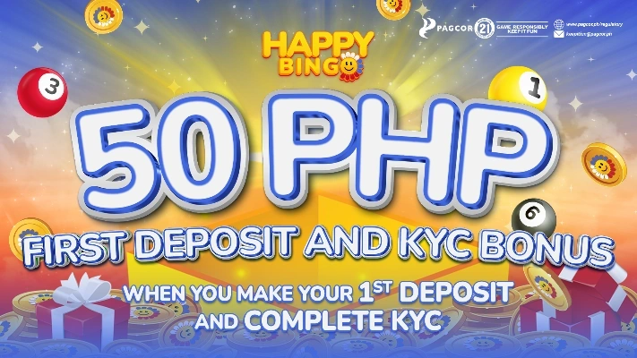 50 PHP First Deposit and KYC Bonus