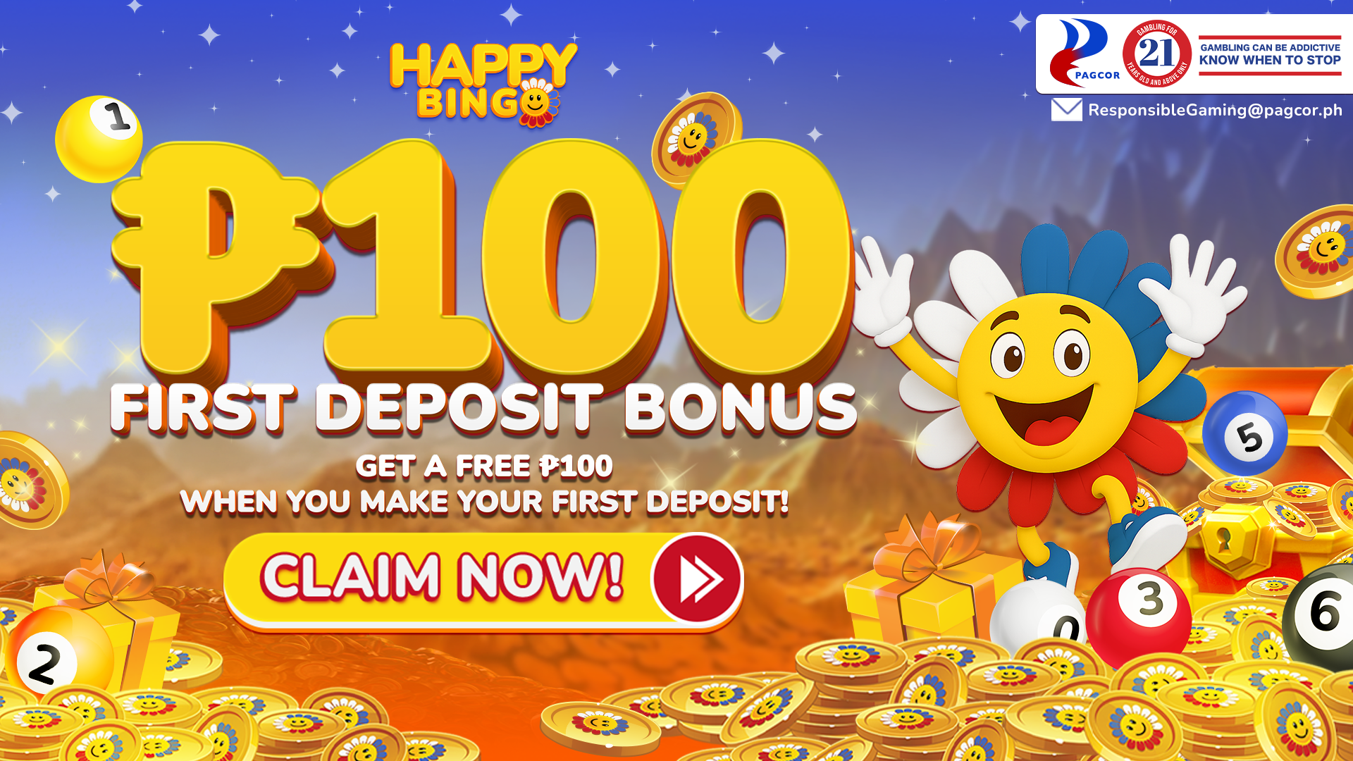 ₱100 First Deposit Bonus