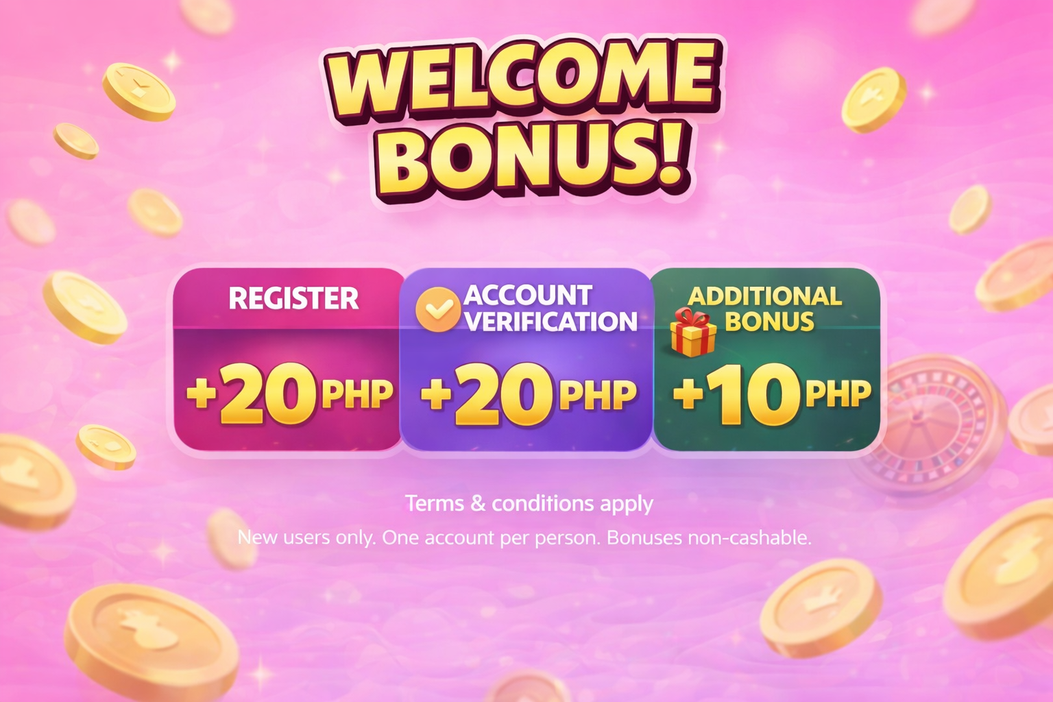 WELCOME BONUS