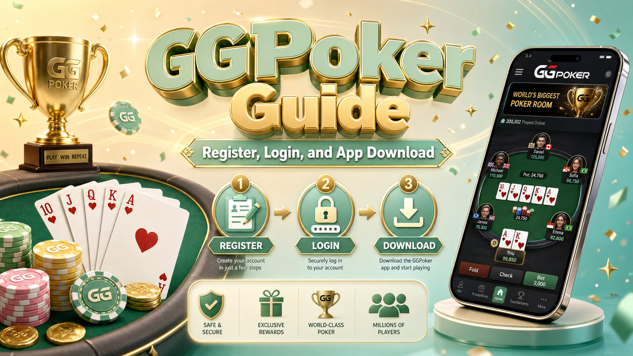 GGPoker Guide: Register, Login, and App Download